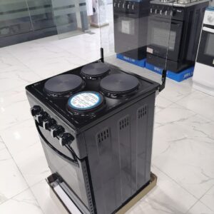 4-burner electric stove with an integrated oven